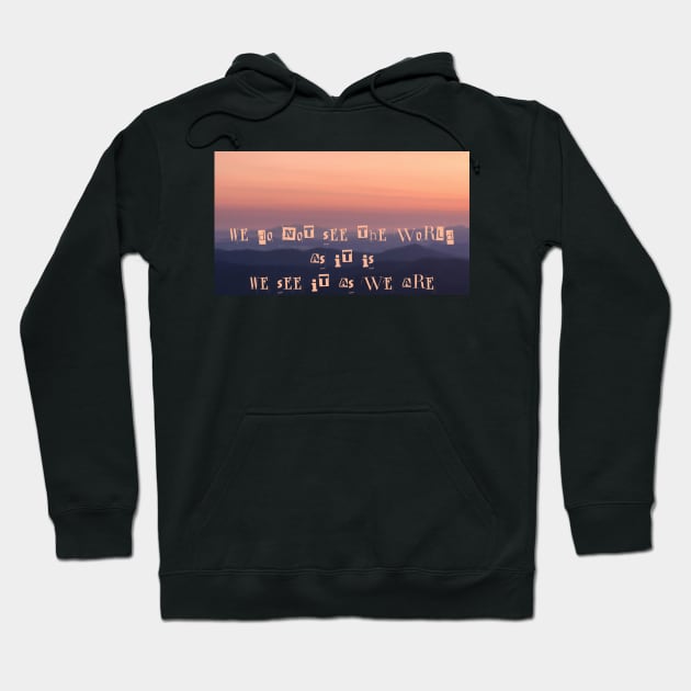 Internal perception-peachy Hoodie by TheSunGod designs 